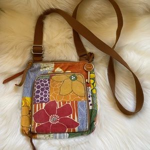 Fossil Floral Multicolored Crossbody Bag